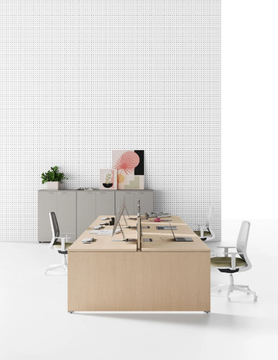 OXI BASIC - Sectional rectangular workstation desk by Las Mobili - view 3